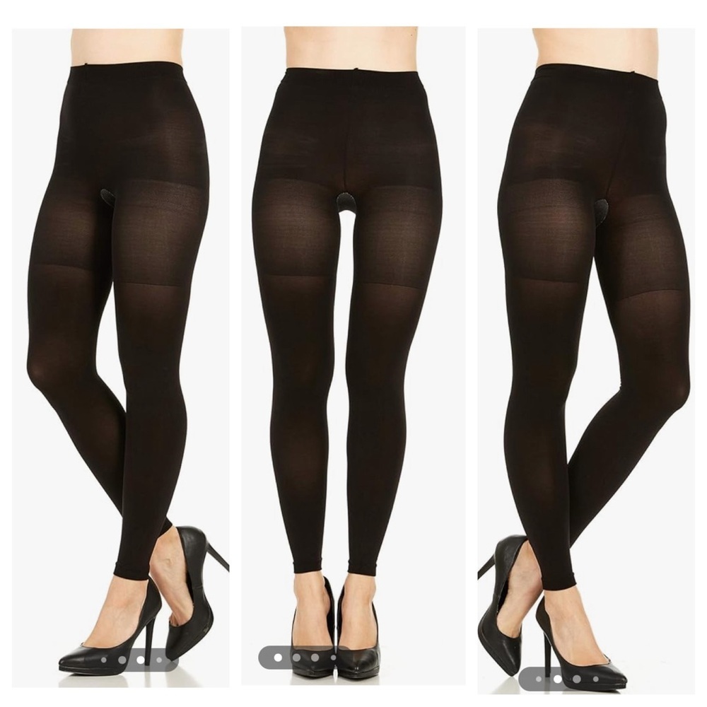 Assets by Sara Blakely Lucky Leggings Spanx Brand (849B) Size 1 Black